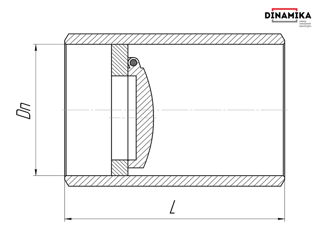 Обратный клапан 19с38нж Ду500 под приварку