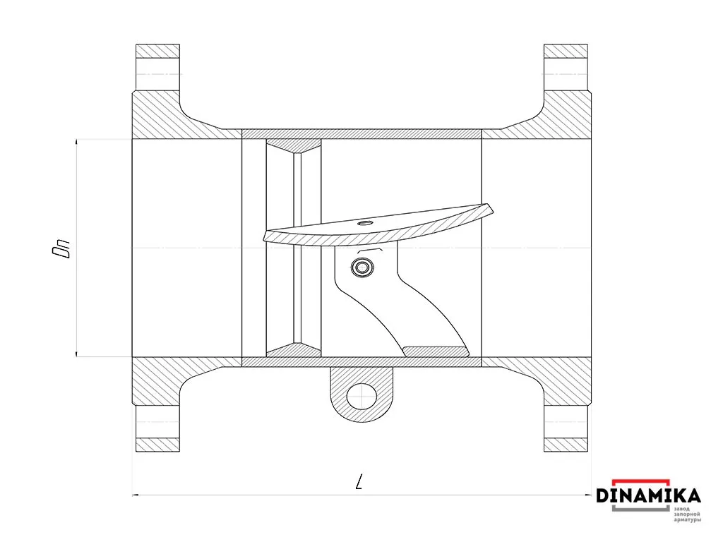 Обратный клапан 19с47нж Ду600 фланцевый