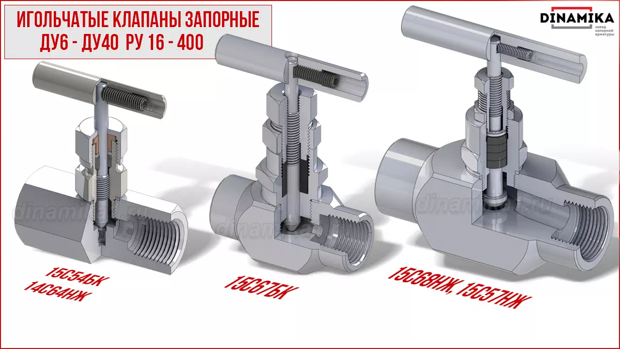 Резьбовые клапаны игольчатые муфтовые в Костроме